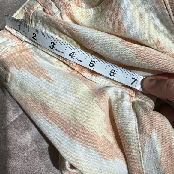 Adriano Goldschmied The Stilt Cigarette Leg Jeans Orange/White Chevron Size 26R - Picture 12 of 14